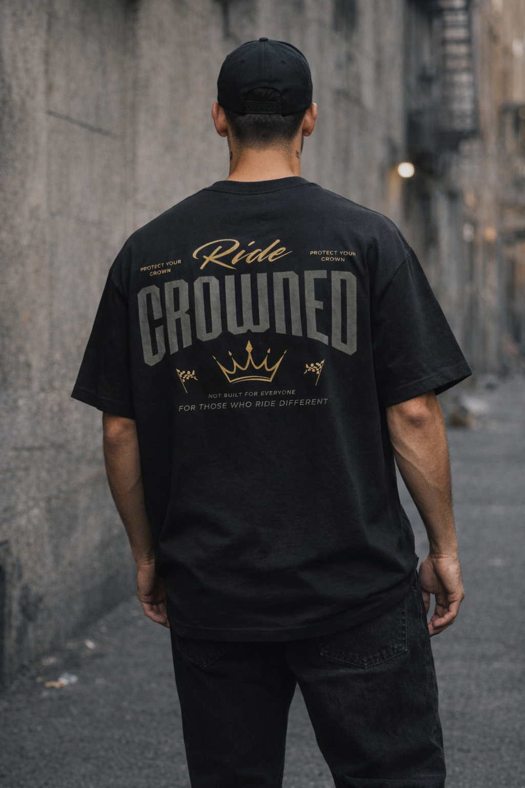 Crowned Tee — Ride Crowned / Black
