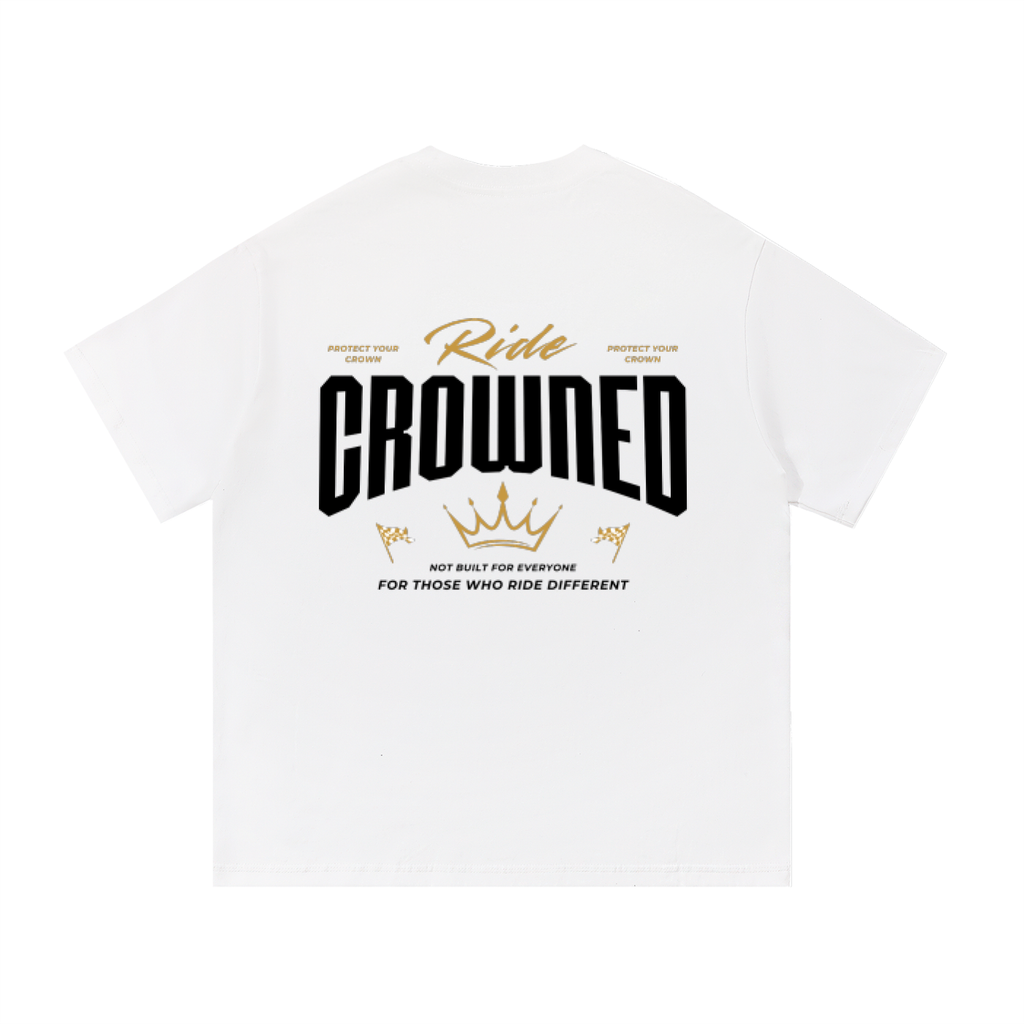 Crowned Tee — Ride Crowned / White